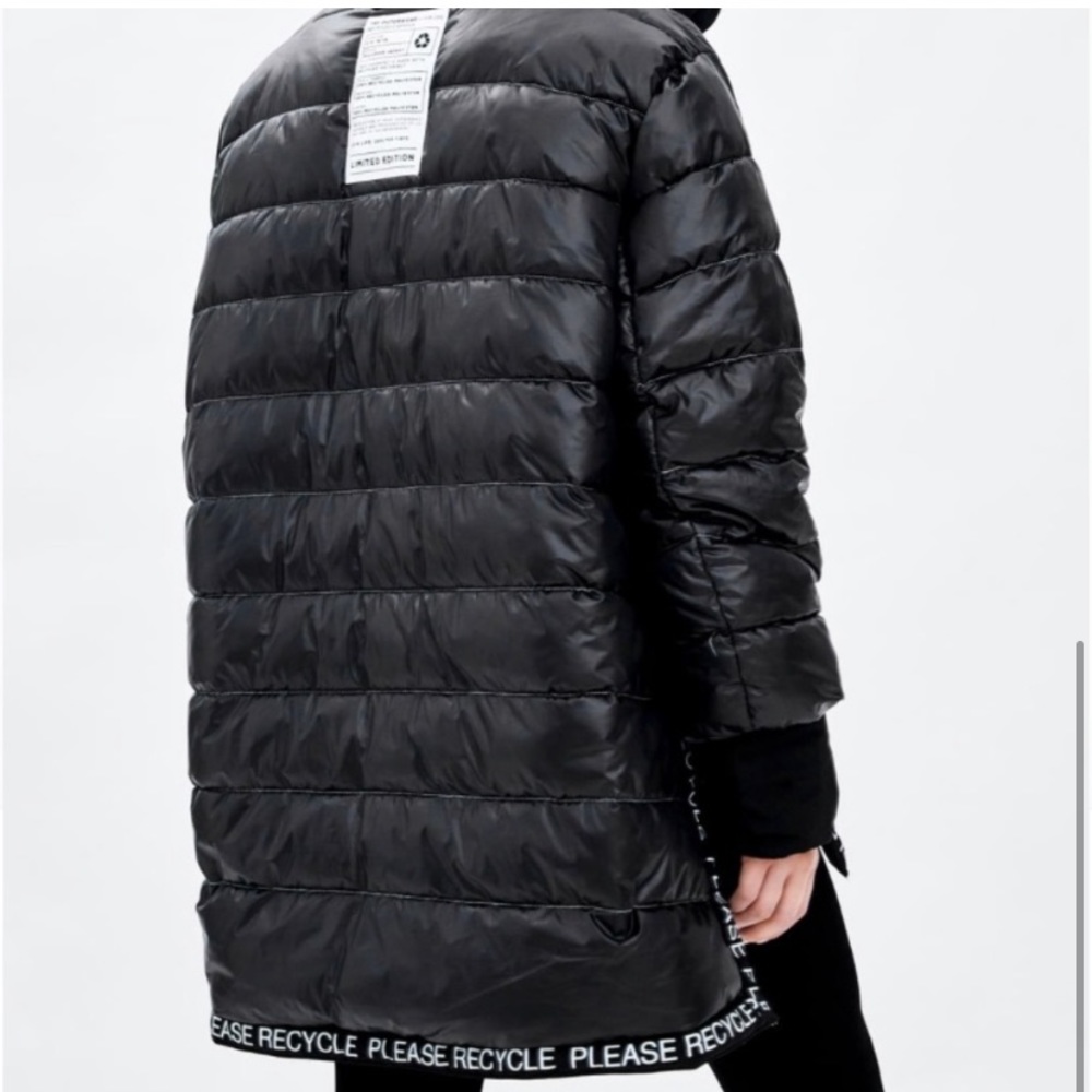 Zara Recycled Capsule Padded Parka Small Medium - Picture 8 of 16